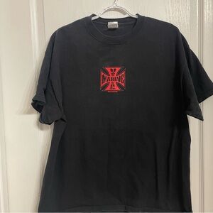 Soffe Vintage Rare Black Graphic US Marine Corps T-shirt Black Ink Design Large